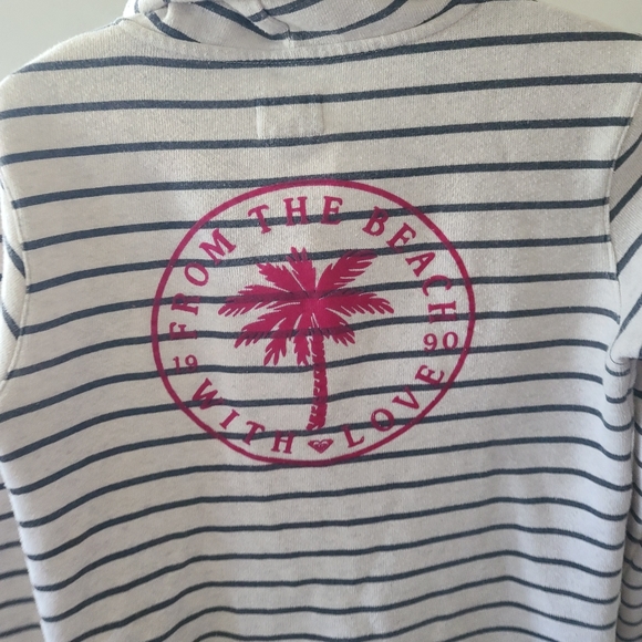 Roxy Girl Stripped Zip Hoody - Picture 6 of 6